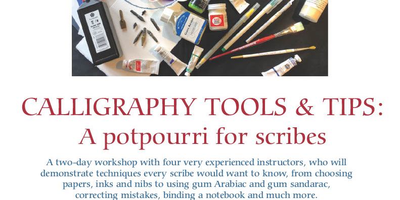 EVENT CANCELLED: Calligraphy Tools & Tips promotional image